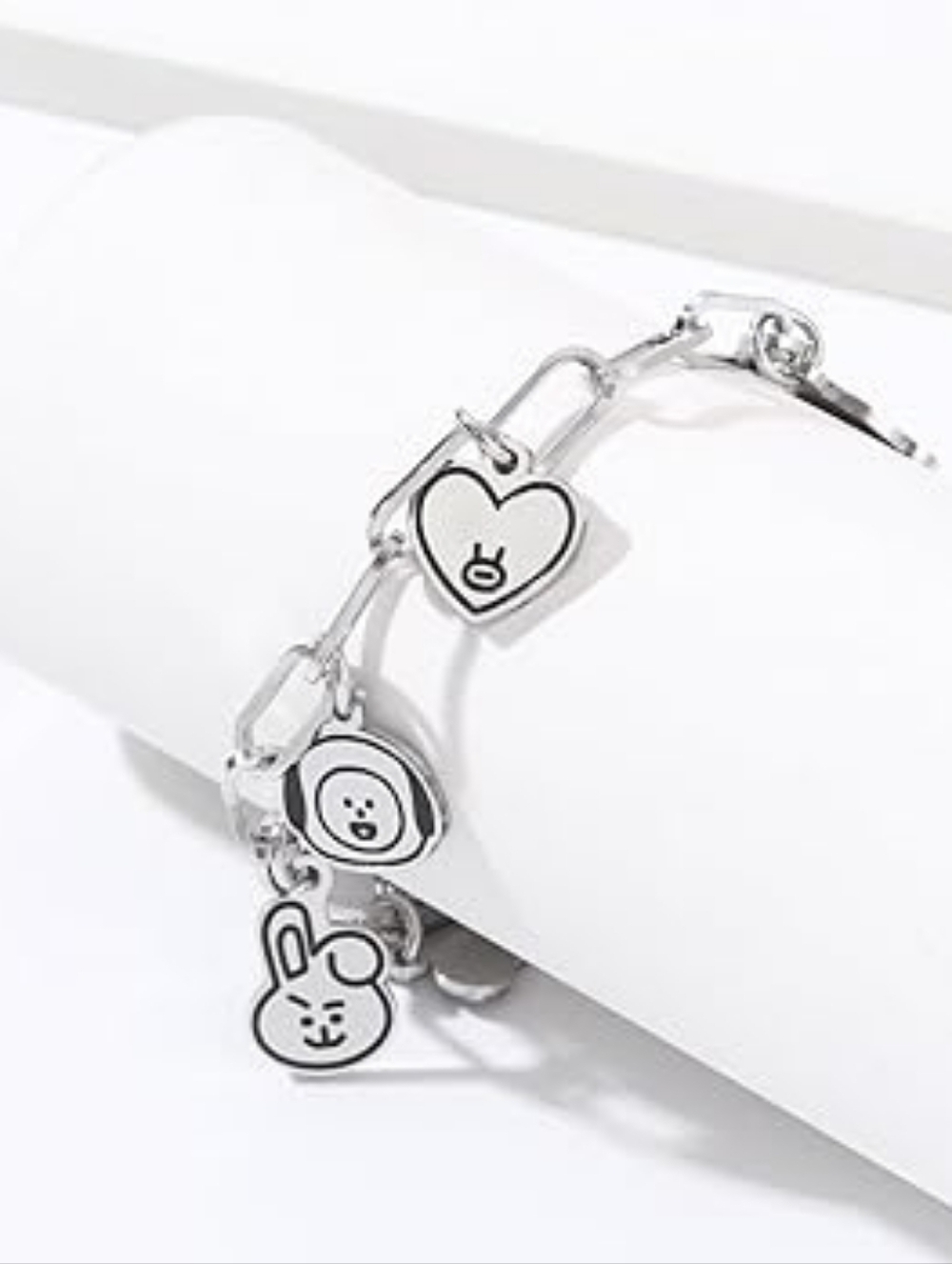 ​BT21 BTS Character Charm Bracelet Tata Cooky Chimmy K-Pop Jewelry NEW